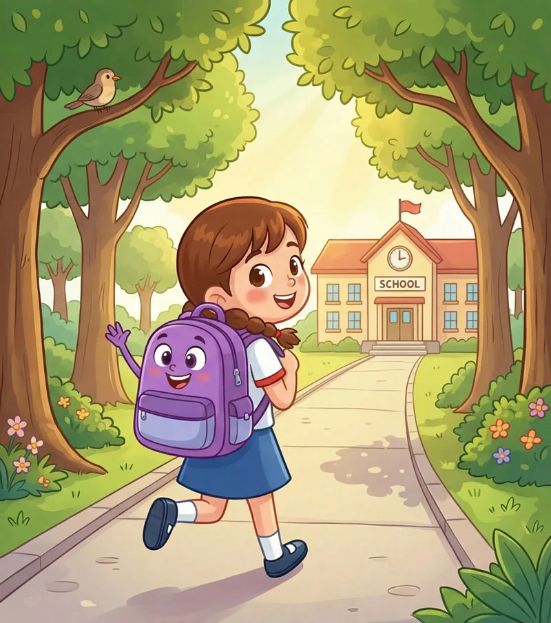 La Mochila Lila - Chica en el Colegio