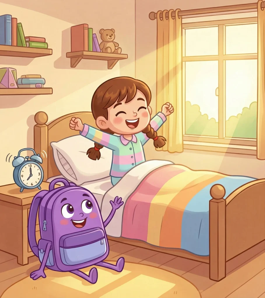 La Mochila Lila - Chica despertando