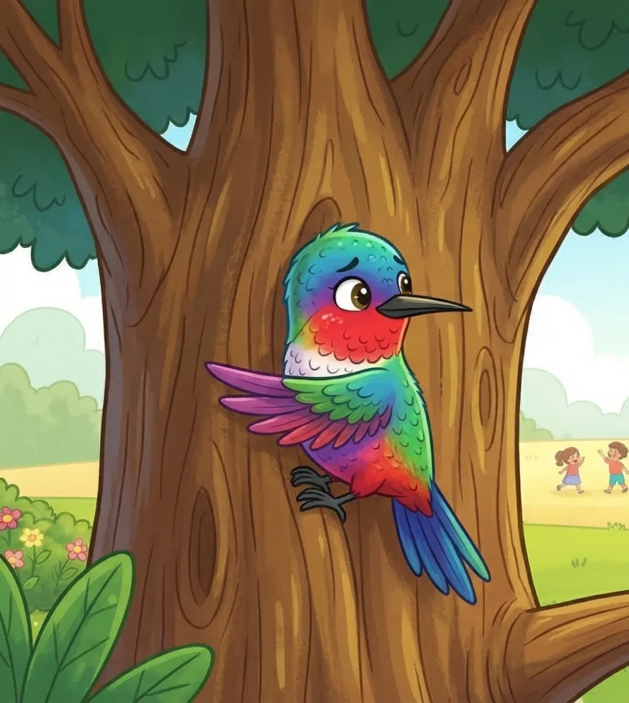 El Pajarito Fito en un árbol
