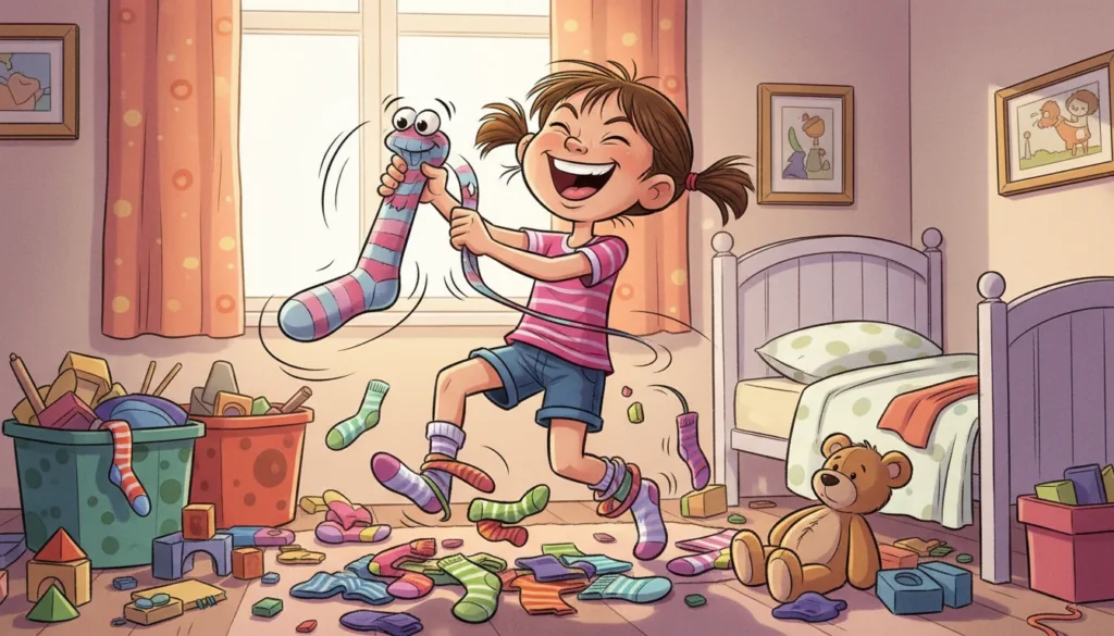 El Calcetín Benjamín - Niña Feliz