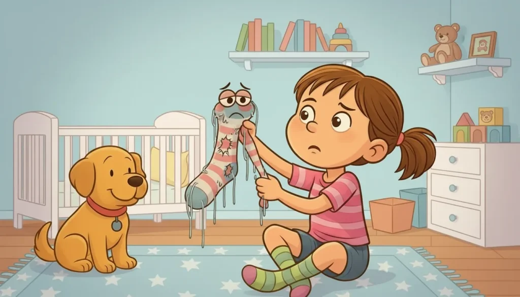 El Calcetín Benjamín - Niña en su habitación