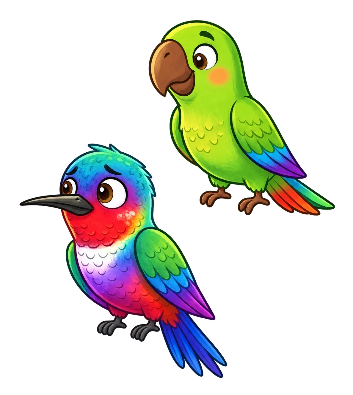 El Pajarito Fito junto a su amigo